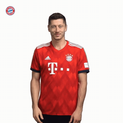 Man In Red Adidas Shirt Waving GIF