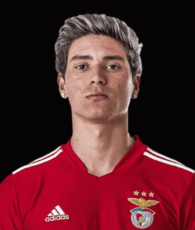 Man In Red Adidas Shirt With White Stripes GIF