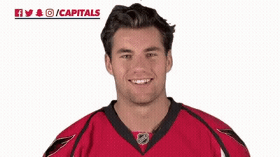 Man In Red And Black Jersey Giving Thumbs Up GIF