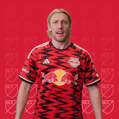 Man In Red And Black Jersey Let's Go GIF