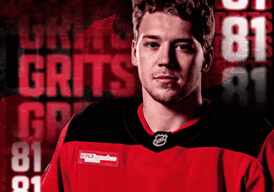 Man In Red And Black Jersey Number 81 GIF