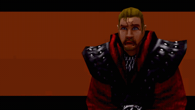 Man in Red and Black Outfit With Skull on Chest