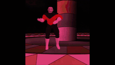 Man In Red And Black Superhero Costume GIF