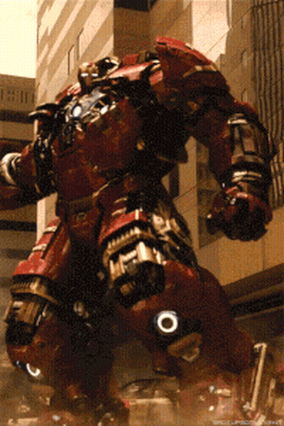 Man In Red And Gold Iron Man Suit GIF
