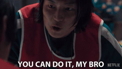 Man In Red And Green Vest Says You Can Do It My Bro GIF