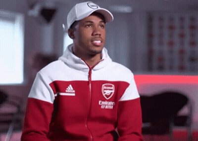Man In Red And White Adidas Jacket GIF
