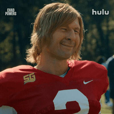 Man In Red And White Football Jersey Number 5 GIF