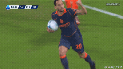 Man In Red And White Jersey Holding BVB Coin GIF