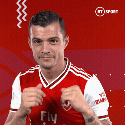 Man In Red And White Jersey Saying Fly GIF