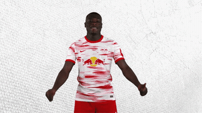 Man In Red And White Jersey With Red Bull Thumbs Up GIF