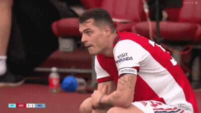 Man In Red And White Jersey With Visit Rwanda GIF