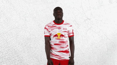 Man In Red And White Red Bull Jersey GIF