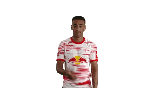 Man In Red And White Red Bull Jersey Making Funny Face Sticker