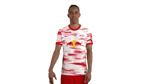 Man In Red And White Red Bull Shirt Sticker