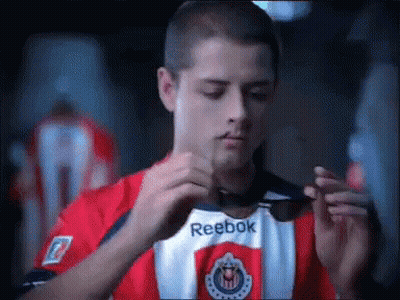 Man In Red And White Reebok Jersey GIF