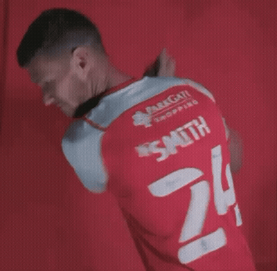Man In Red And White Shirt Saying PM Group GIF