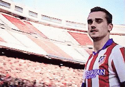 Man In Red And White Striped Evian Jersey GIF