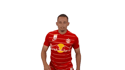 Man In Red And White Striped Jersey Sticker