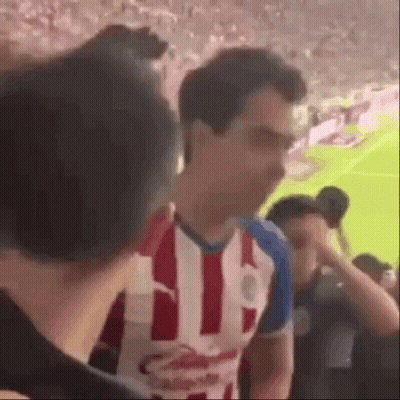 Man In Red And White Striped Shirt GIF