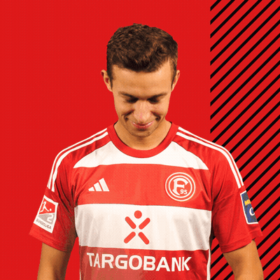 Man In Red And White Striped Shirt Targobank GIF