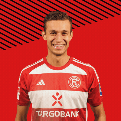 Man In Red And White Striped Shirt Targobank GIF