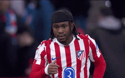 Man In Red And White Striped Shirt With Letter R GIF