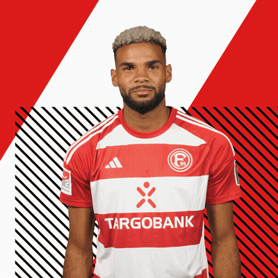 Man In Red And White Striped Shirt With Targobank GIF