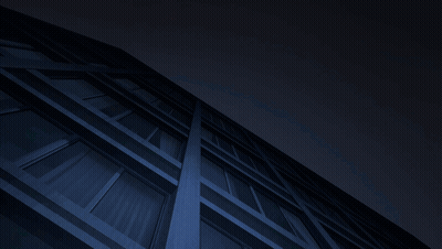 Man In Red And White Suit Hanging From Building At Night GIF