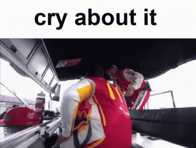 Man In Red And Yellow Jacket Number 1 Crying GIF