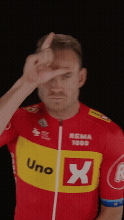 Man In Red And Yellow Uno X Jersey GIF