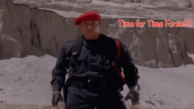 Man In Red Beret In Snowy Mountain GIF