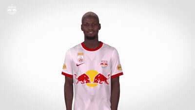Man In Red Bull Jersey Dancing GIF