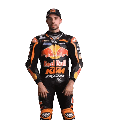 Man In Red Bull KTM Jacket Sticker