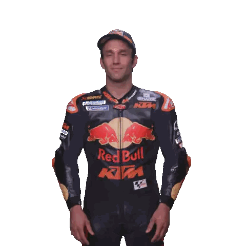 Man In Red Bull KTM Racing Suit Sticker