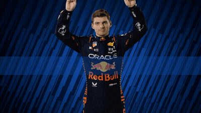 Man In Red Bull Racing Uniform Hands On Hips GIF
