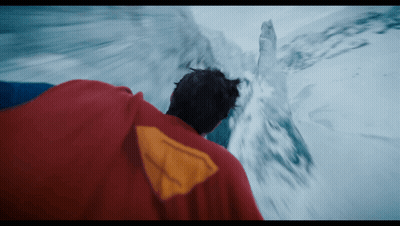 Man In Red Cape With Yellow Triangle GIF