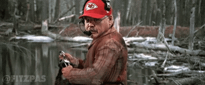Man In Red Chiefs Hat And Headphones GIF