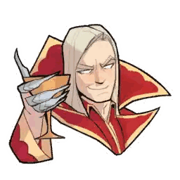 Man In Red Coat Holding Wine Glass Sticker