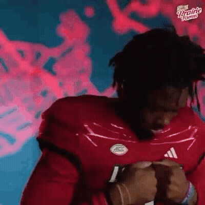 Man In Red Football Jersey GIF