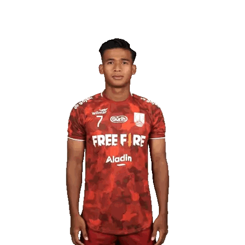 Man In Red Free Fire Aladdin Shirt Sticker
