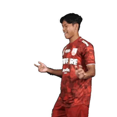 Man In Red Free Fire Jersey Sticker