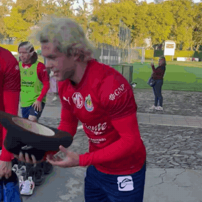 Man In Red GNP Shirt GIF