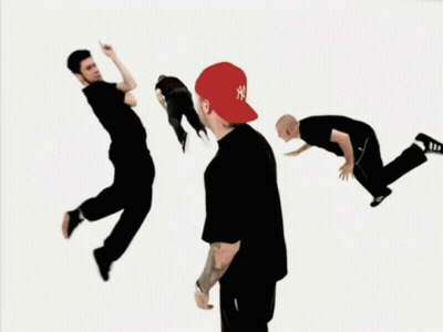 Man In Red Hat And Black Shirt GIF