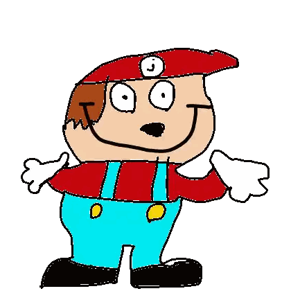 Man In Red Hat And Blue Pants Sticker