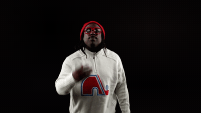 Man In Red Hat And Glasses With N Sweater GIF