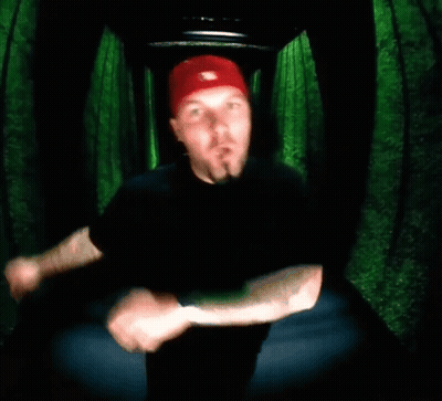 Man In Red Hat Pointing At Camera GIF
