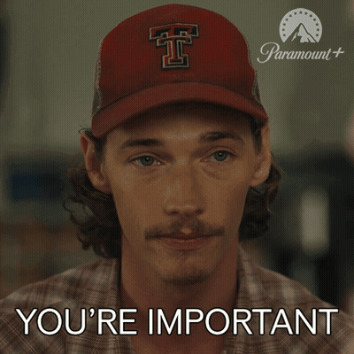 Man In Red Hat Saying You're Important GIF