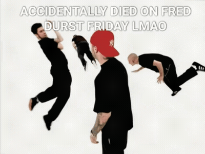 Man In Red Hat Says Accidentally Died On Fred Durst Friday GIF