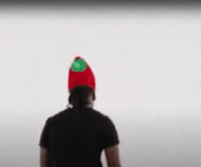 Man In Red Hat With Heart GIF