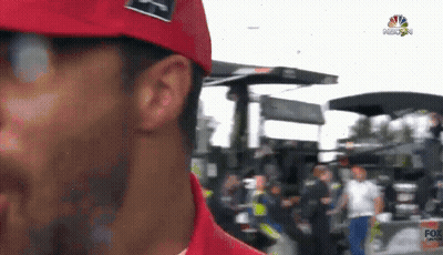 Man In Red Hat With NBC GIF